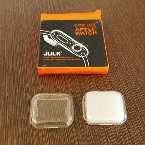 2-Pack] Julk 45mm Clear Case for Apple Watch Series 7 Screen Protector